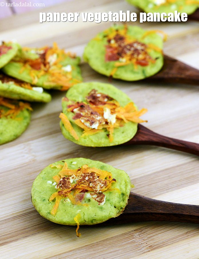 Paneer Vegetable Pancake, Indian Vegetable Cheela