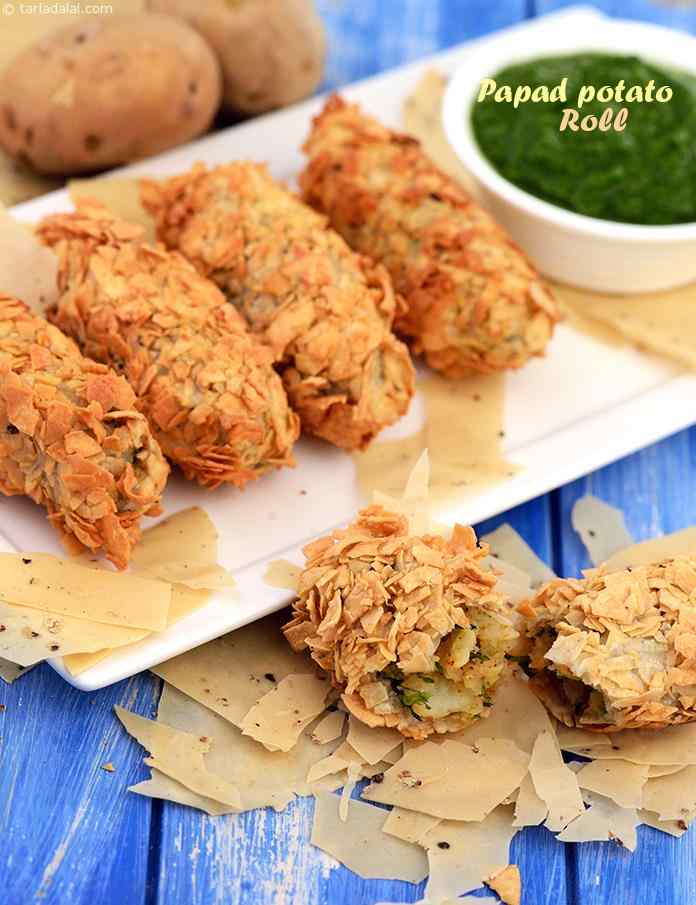 Papad Potato Roll