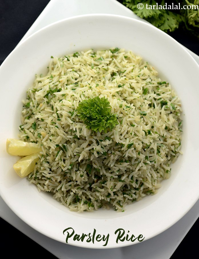 Parsley Rice, Buttered Parsley and Garlic Rice