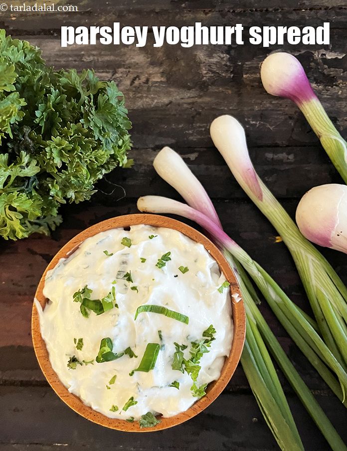 Parsley Yoghurt Spread, Parsley Garlic Onion Spread