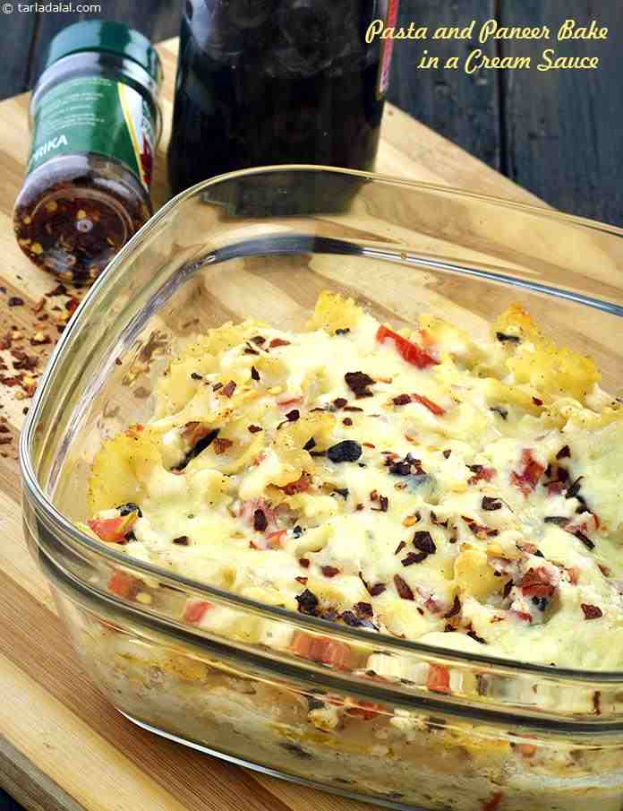 Calories in Pasta and Paneer Bake in A Cream Sauce