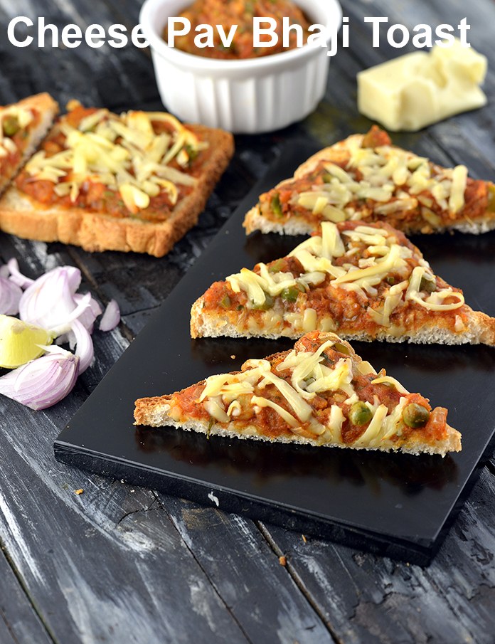 Pav Bhaji Toast, Toasted Pav Bhaji Recipe
