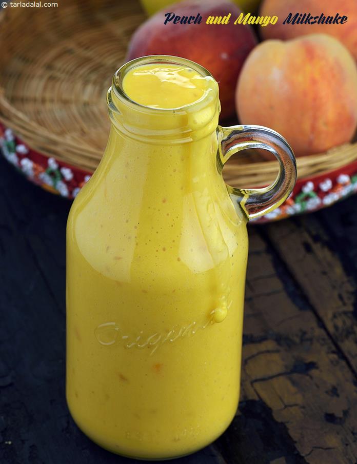 Peach and Mango Milkshake