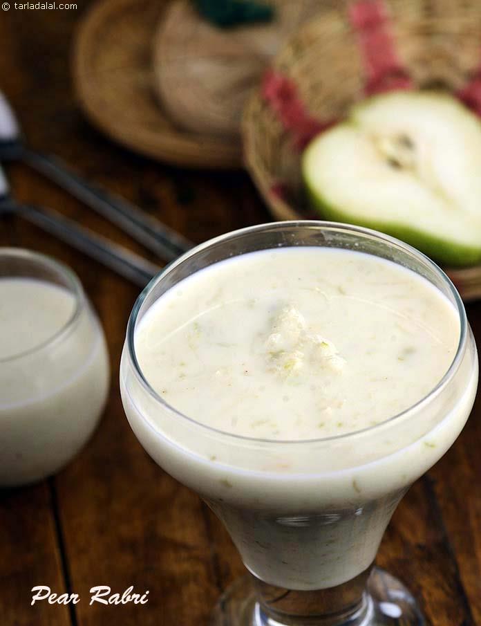 Pear Rabri,  How To Make Pear Rabdi