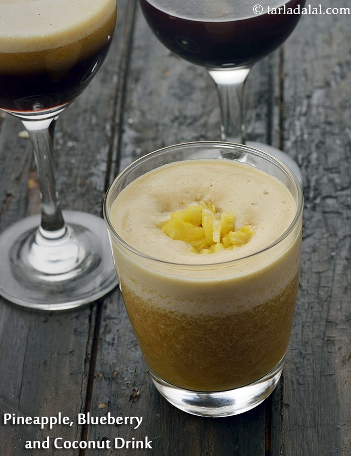 Calories in Pineapple, Blueberry and Coconut Drink