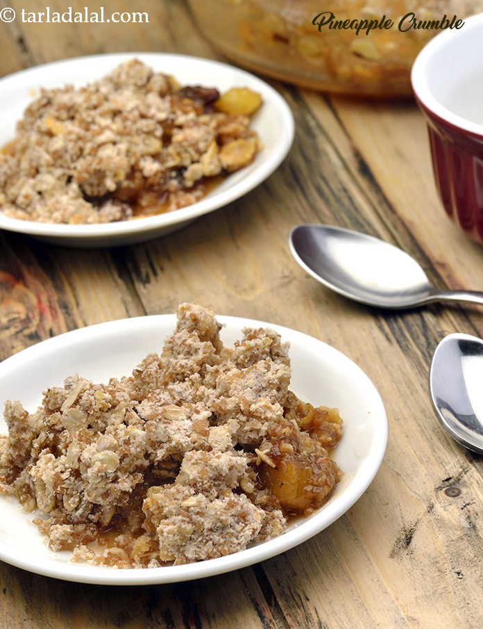Calories in Pineapple Crumble, Fresh Pineapple Crumble