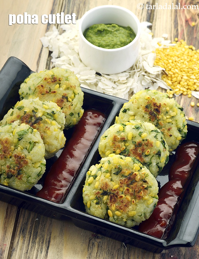 Poha Cutlet (  Iron Rich )