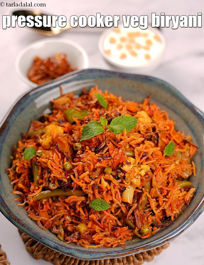 Pressure Cooker Vegetable Biryani