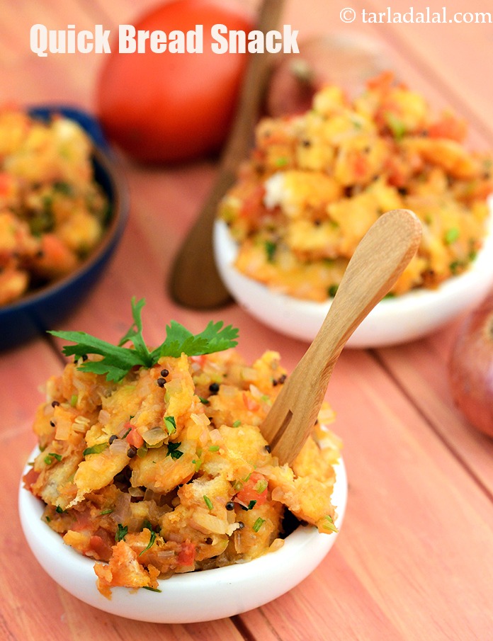 Quick Veg Bread Snack, Masala Bread