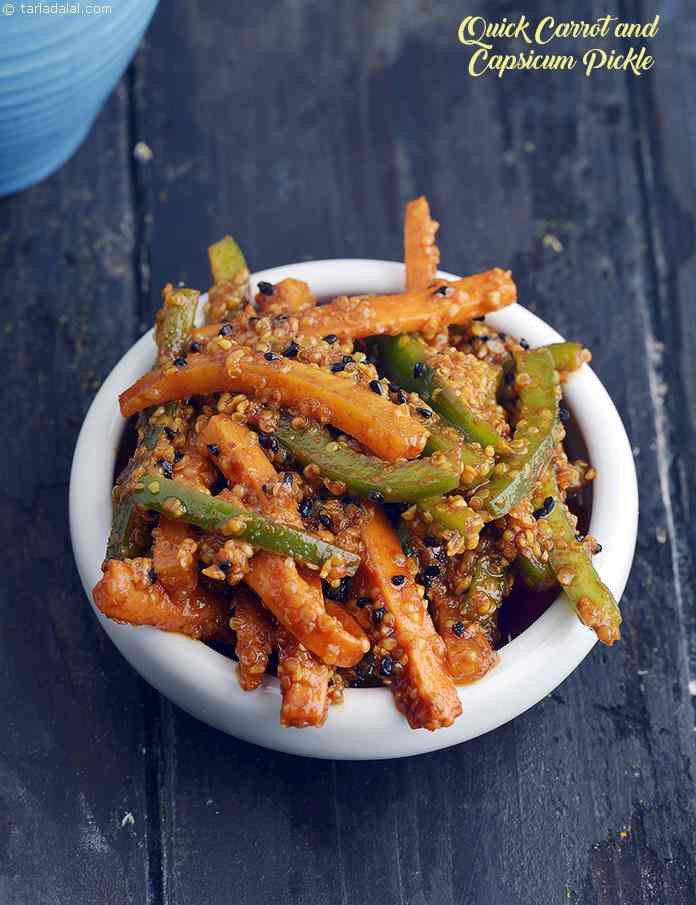 Calories in Quick Carrot and Capsicum Pickle