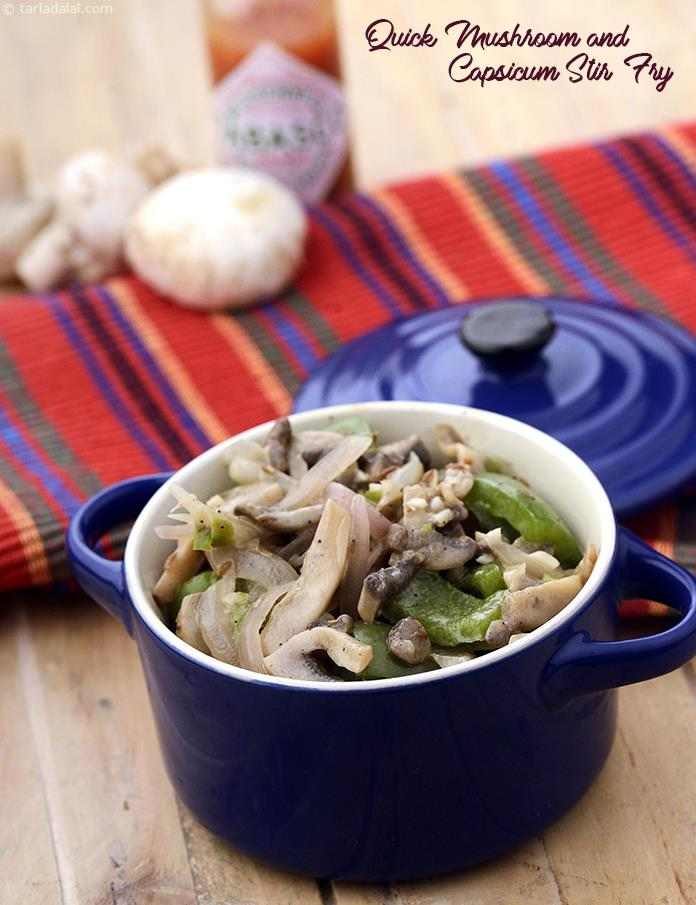 Calories in Quick Mushroom and Capsicum Stir Fry