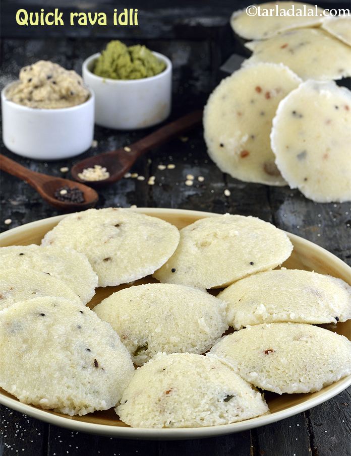 Calories in Quick Rava Idli ( South Indian Recipes)