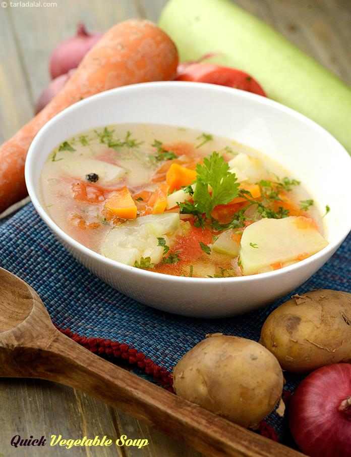 Quick Vegetable Soup, Mixed Vegetable Soup