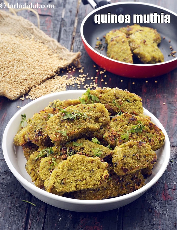 Calories in Quinoa Vegetable Muthia, Quinoa Doodhi Muthia