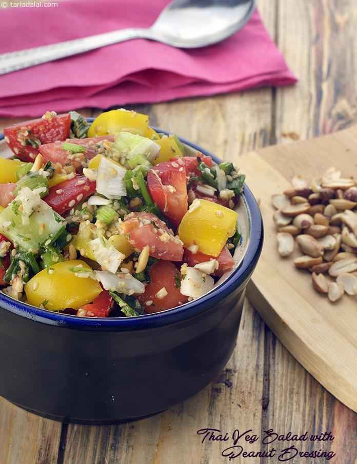 Thai Veg Salad with Peanut Dressing