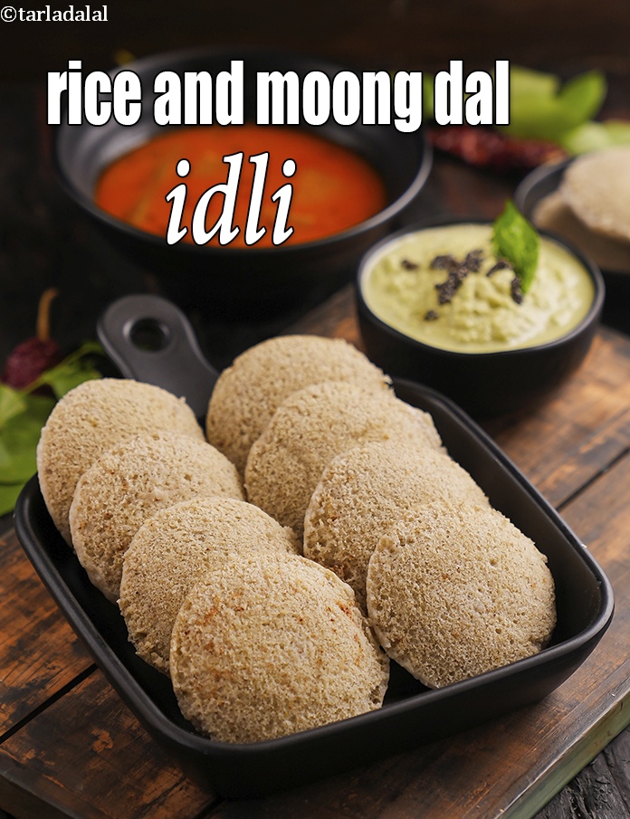 Rice and Moong Dal Idli