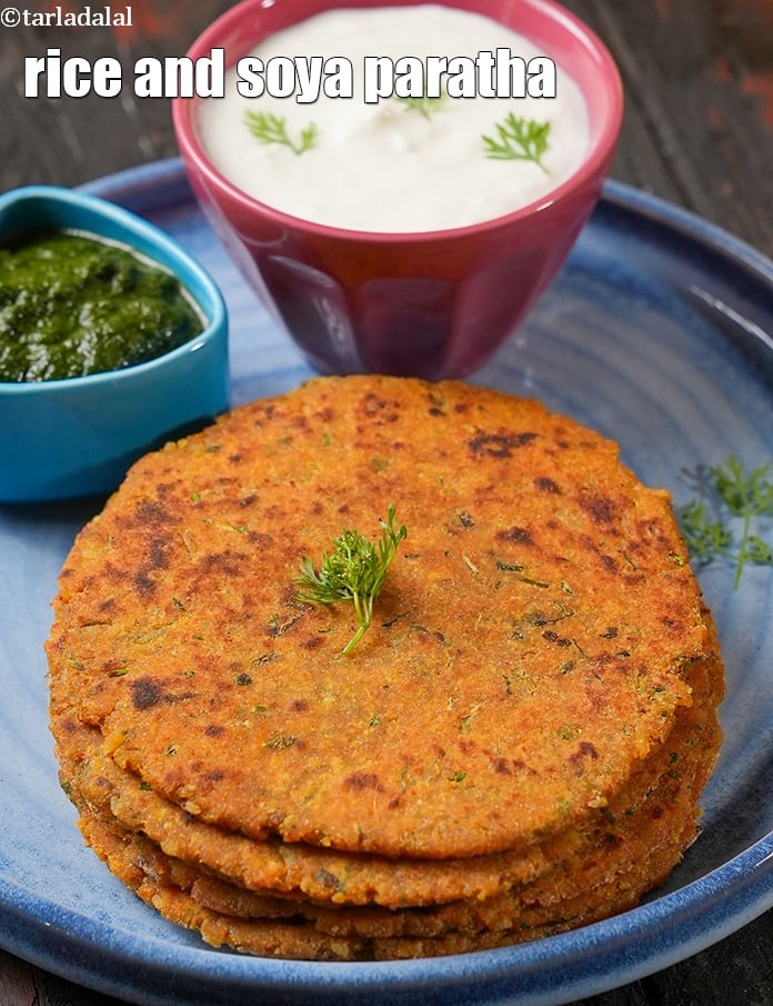 Calories in Rice and Soya Paratha ( Protein Rich Recipe )