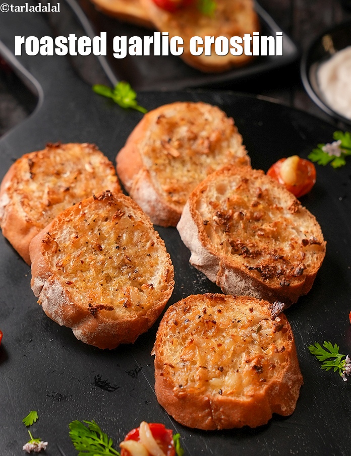 Calories in Roasted Garlic Crostini