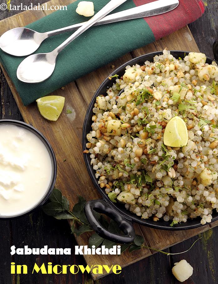 Sabudana Khichdi in Microwave