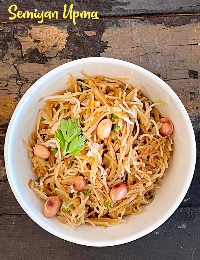 Calories in Semiya Upma, Wheat Vermicelli Upma