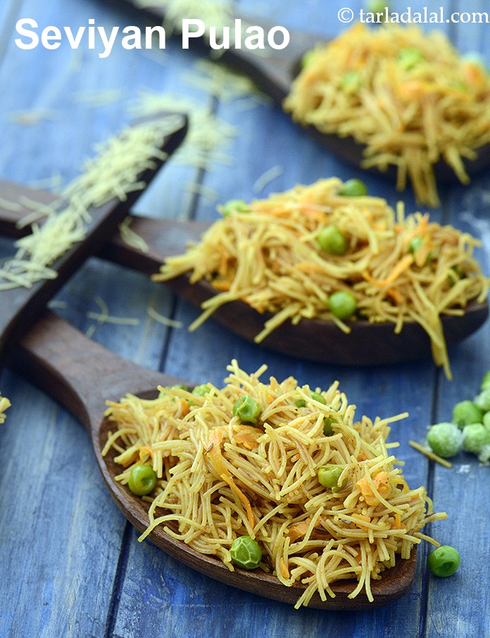 Calories in Seviyan Pulao, Semiya Pulao, Vermicelli Pulao