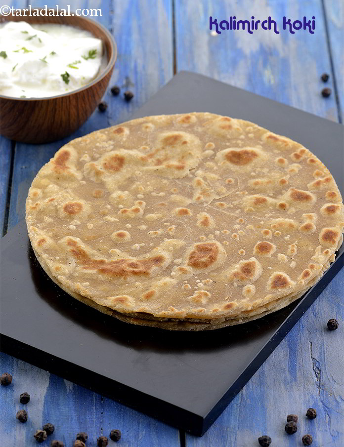 Calories in Kali Mirch Koki, Sindhi Koki for Travelling