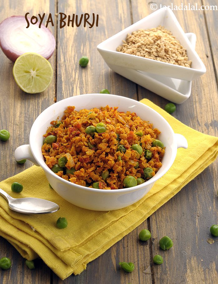Soya Bhurji ( Soya Granules Recipes)