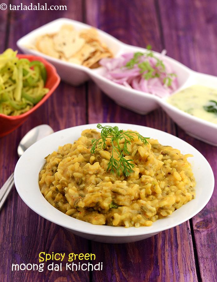 Calories in Spicy Green Moong Dal Khichdi