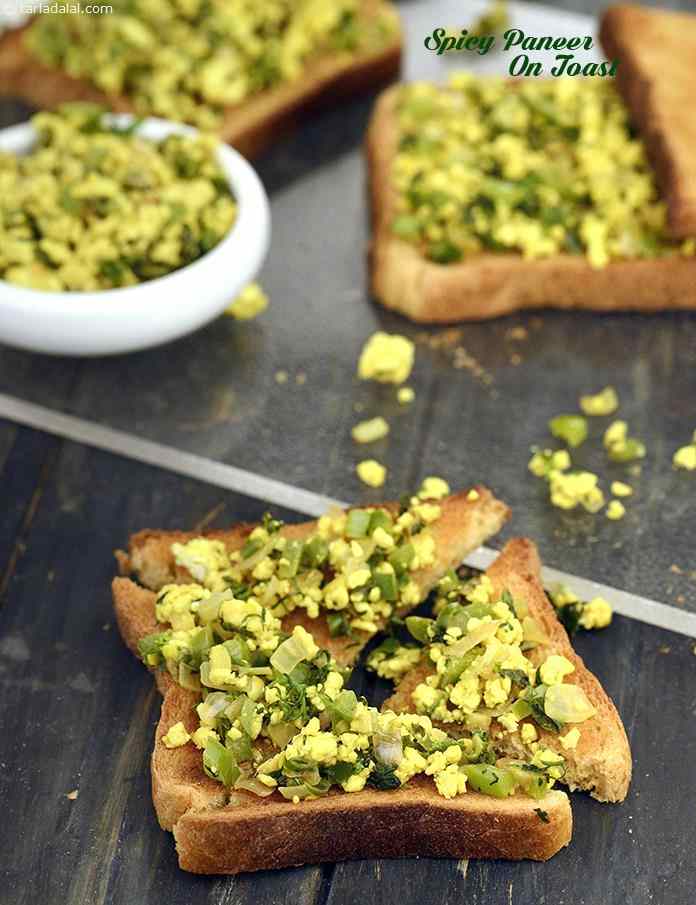 Spicy Paneer On Toast