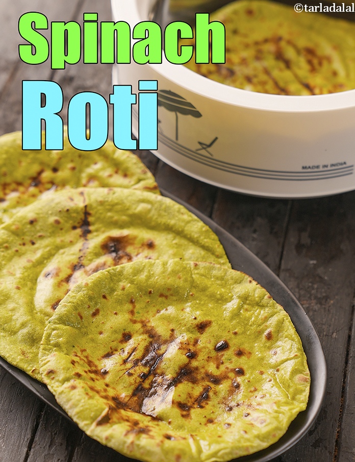 Calories in Spinach Roti, Whole Wheat Palak Roti