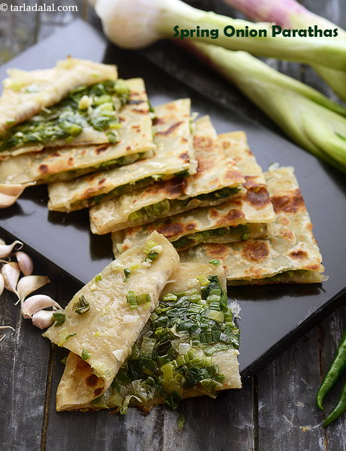 Spring Onion Parathas