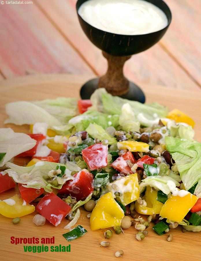 Sprouts and Veggie Salad