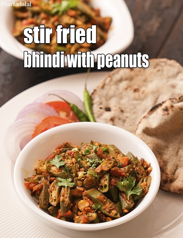 Calories in Stir Fried Bhindi with Peanuts