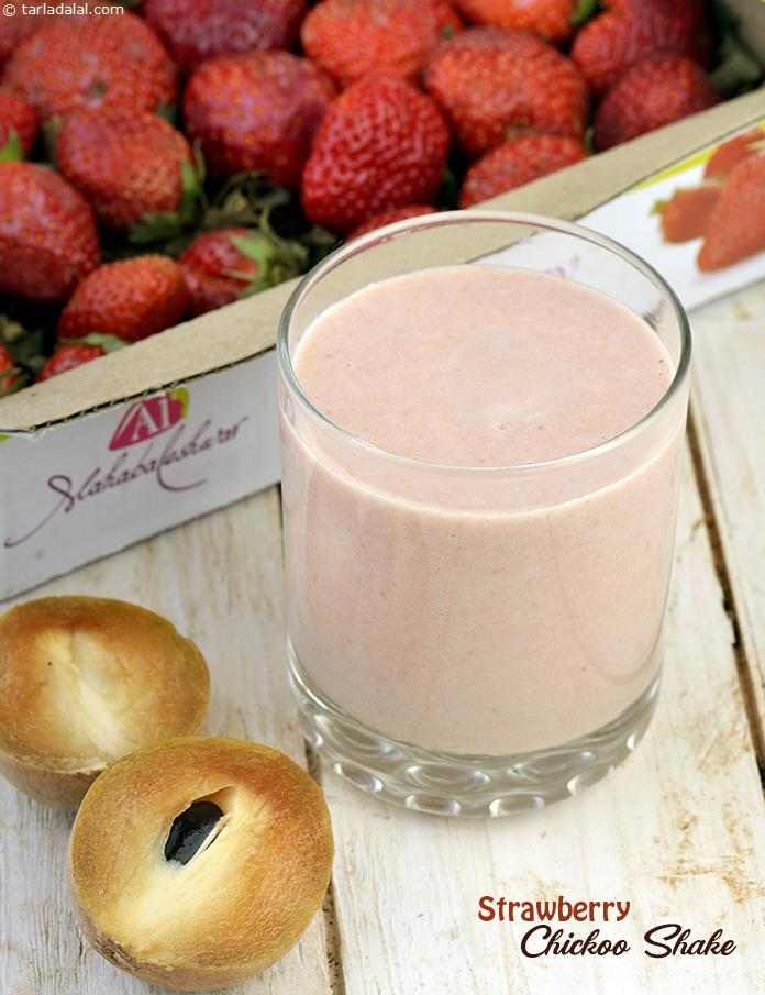 Calories in Strawberry Chickoo Shake