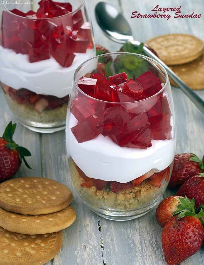Layered Strawberry Sundae