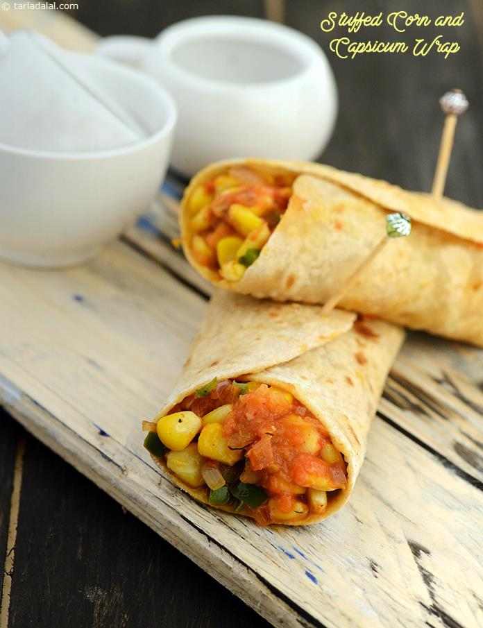 Calories in Stuffed Corn and Capsicum Wrap