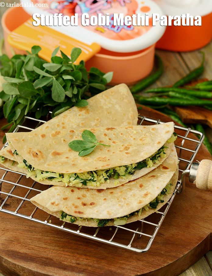 Stuffed Gobi Methi Paratha