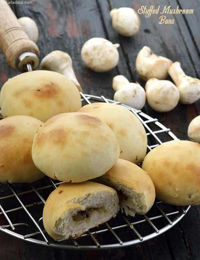 Calories in Stuffed Mushroom Buns, Baked Chinese Mushroom Buns