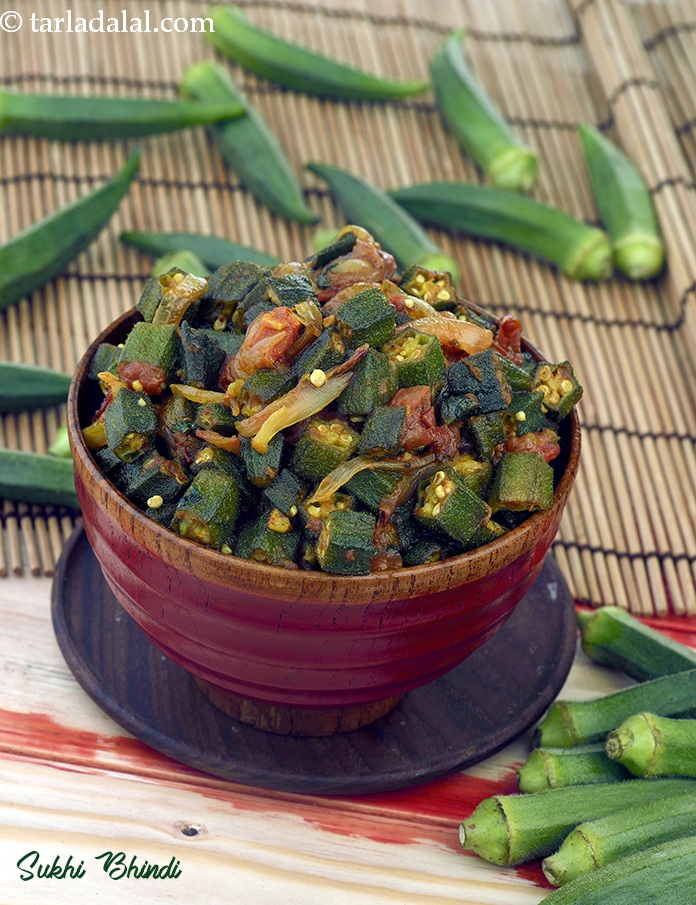 Calories in Sukhi Bhindi, Punjabi Dry Bhindi Recipe