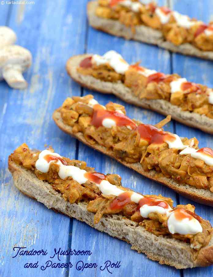Calories in Tandoori Mushroom and Paneer Open Roll