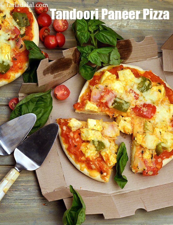 Calories in Tandoori Paneer Pizza, Paneer Tikka Pizza