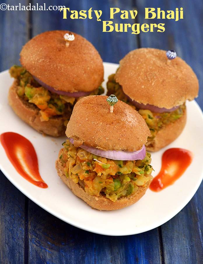 Calories in Tasty Pav Bhaji Burgers