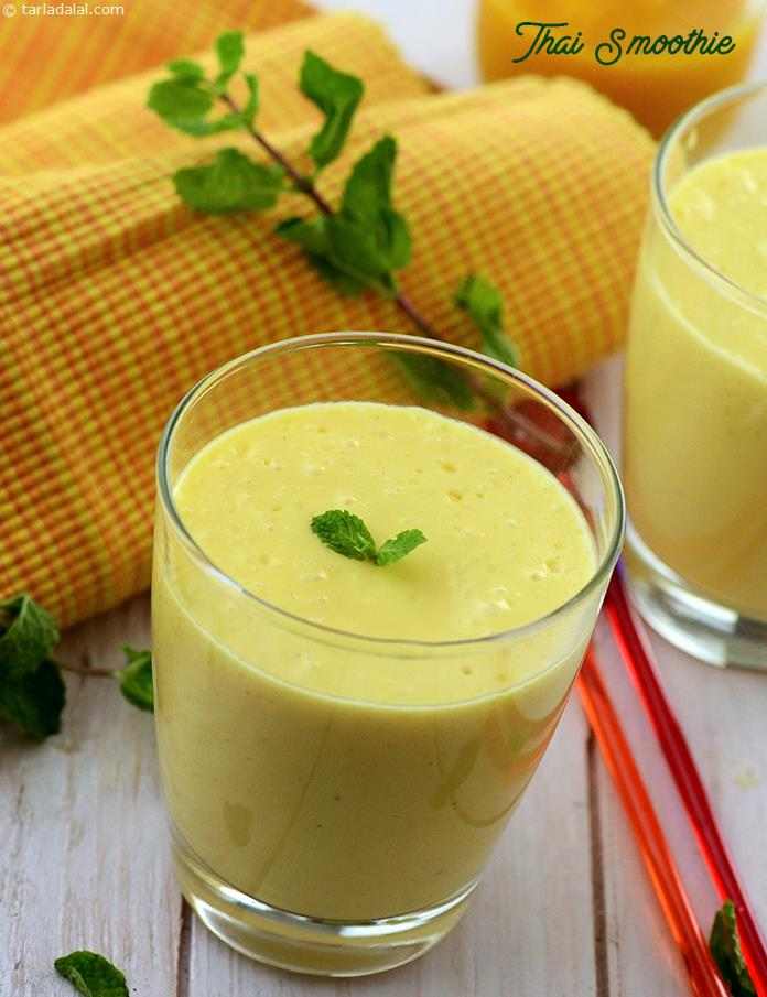 Thai Smoothie, Mango, Curd and Coconut Milk Smoothie