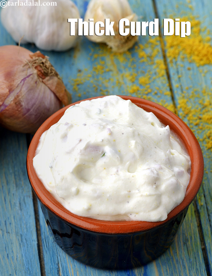 Thick Curd Dip, Healthy Indian Curd Dip