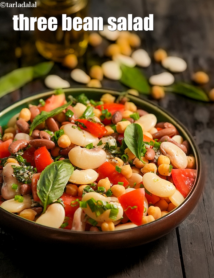 Calories in Three Bean Salad, Healthy Indian Bean Salad