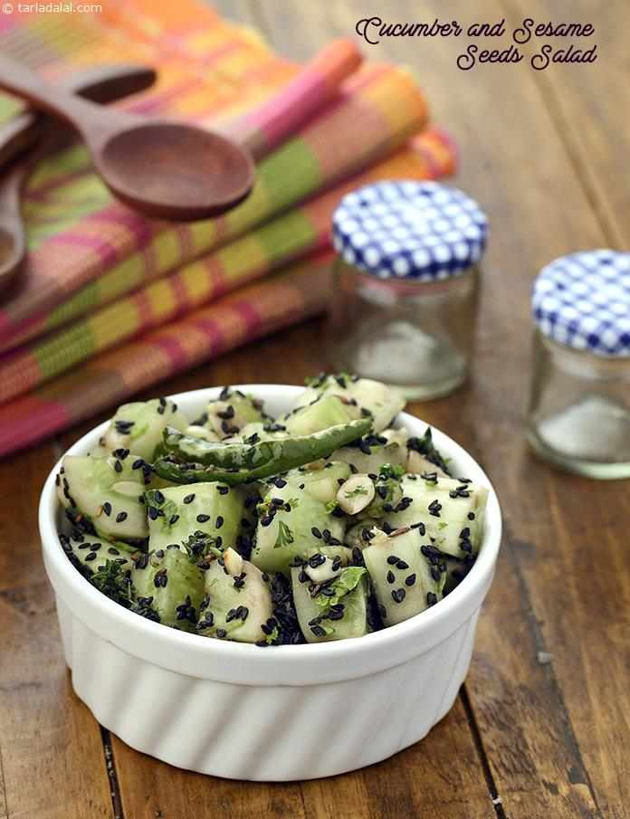 Cucumber and Sesame Seeds Salad