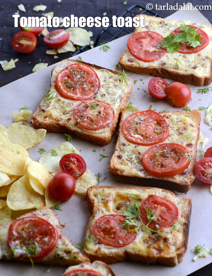 Calories in Tomato Cheese Toast, Tomato On Toast