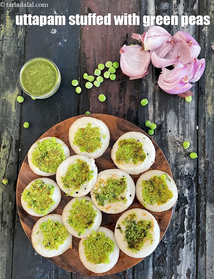 Calories in Uttapam Stuffed with Green Peas, Matar Uttapam