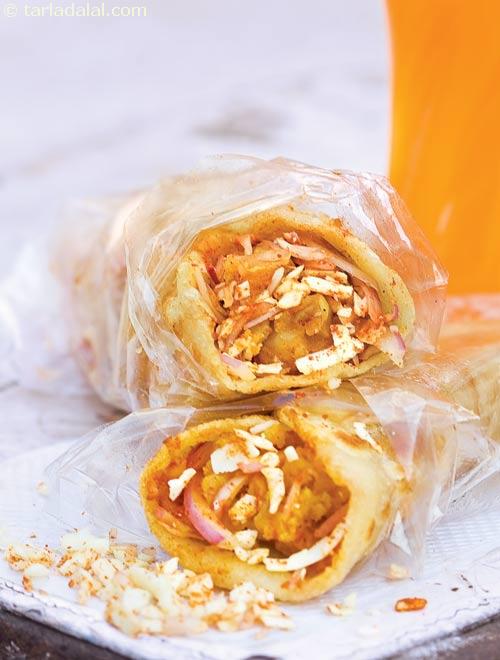 Calories in Veg Frankie, Mumbai Roadside Recipe