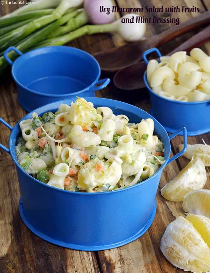 Calories in Veg Macaroni Salad with Fruits and Mint Dressing